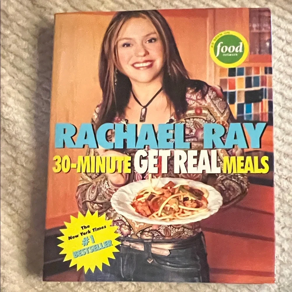 Rachael Ray 30-Minute Get Real Meals Cookbook - Blue and Yellow
